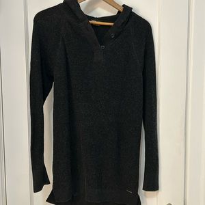 Long hooded Prana sweater